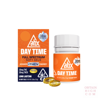 ABX Day Time 10mg THC + 10mg THV x 10 soft gels obtain high